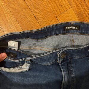 Athletic Slim Dark Blue Jeans